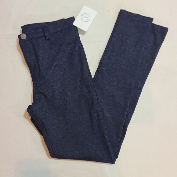 1901 Girls Blue Stretch Pants Size 10 - Picture 3 of 6